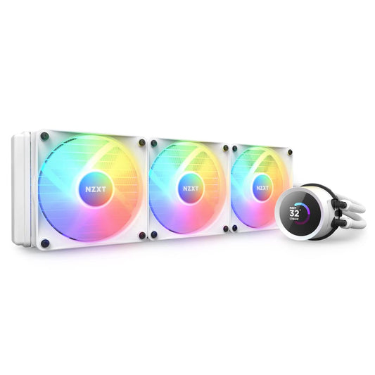 OPEN BOX NZXT Kraken 360 RGB 360mm CPU Liquid Cooler/AIO with with LCD Display and RGB Fans - White | Support Intel Socket : LGA 1700, 1200/115X | AMD Socket : AM4, AM5