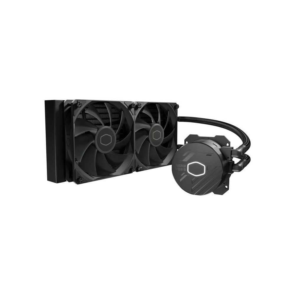 OPEN BOX Cooler Master ML240L Core ARGB CPU Liquid Cooler - Black | Support Intel & AMD Processor - LGA1700, LGA1200, LGA1151, AM5, AM4 | Gen S Dual Chamber Pump | 240mm AIO | New Pressure Optimised Fans
