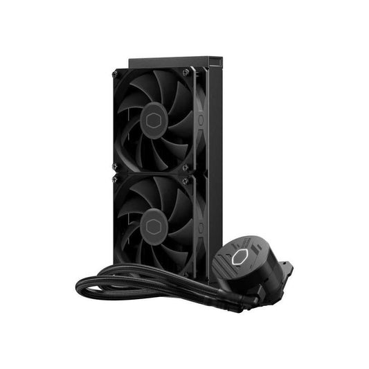 OPEN BOX Cooler Master ML240L Core ARGB CPU Liquid Cooler - Black | Support Intel & AMD Processor - LGA1700, LGA1200, LGA1151, AM5, AM4 | Gen S Dual Chamber Pump | 240mm AIO | New Pressure Optimised Fans