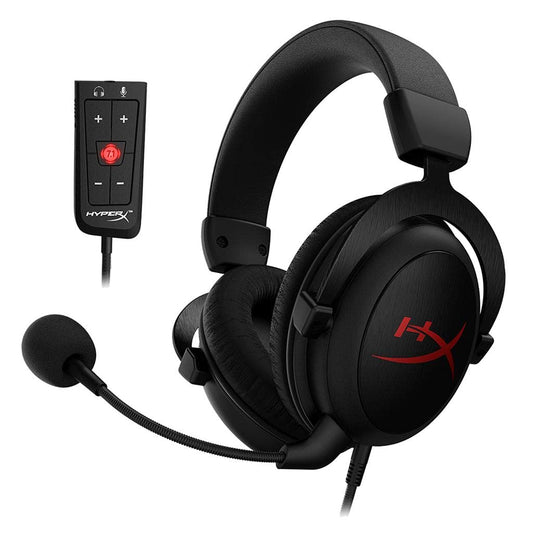 OPEN BOX Hyper X Cloud Core+7.1 Surround Gaming Headset with Mic - Black - Wired
