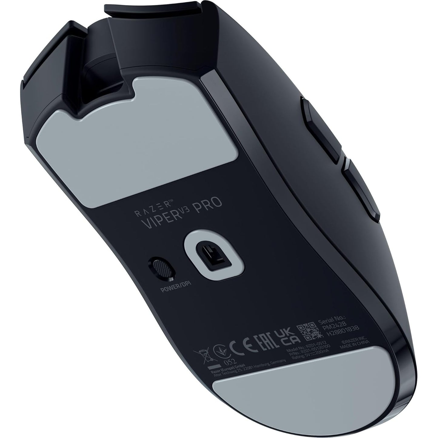 OPEN BOX Razer Viper V3 Pro Wireless Esports Gaming Mouse: Symmetrical - 54g Lightweight - 8K Polling - 35K DPI Optical Sensor - Gen3 Optical Switches - 8 Programmable Buttons - 95 Hr Battery - Black