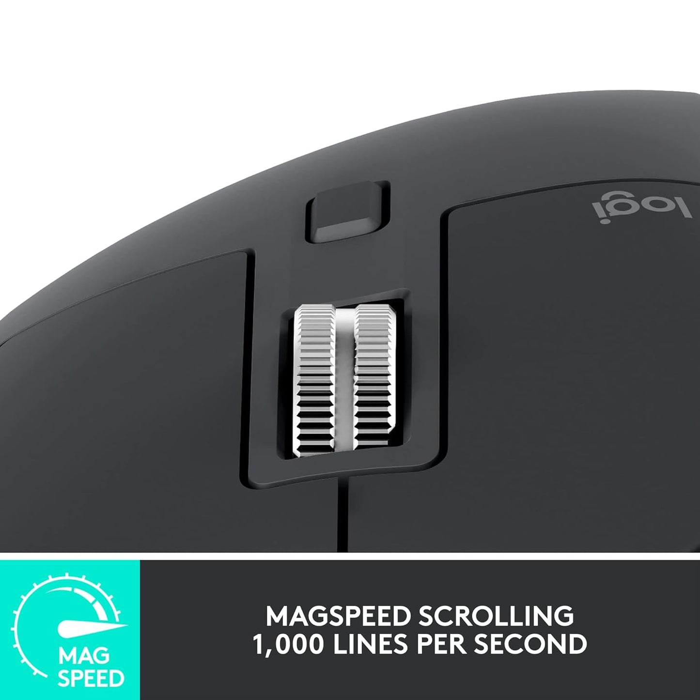 OPEN BOX Logitech MX Master 3S - Wireless Performance Mouse with Ultra-Fast Scrolling, Ergo, 8K DPI, Track on Glass, Quiet Clicks, USB-C, Bluetooth -Graphite