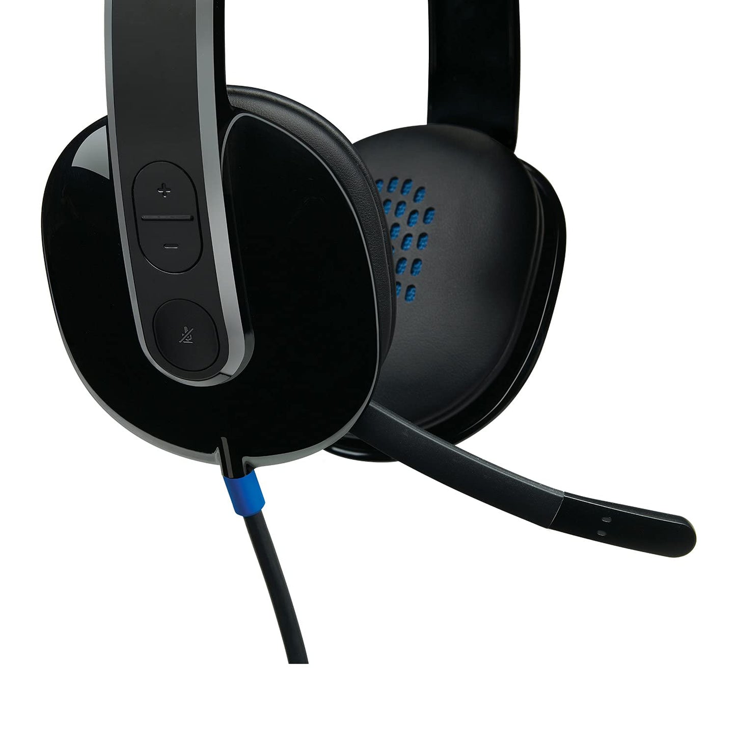OPEN BOX Logitech H540 Stereo Wired Headphones On Ear Headphones With Mic With Noise-Cancelling Usb, On Ear Controls, Mute Indicator Light, Pc/Mac/Laptop - (Black)