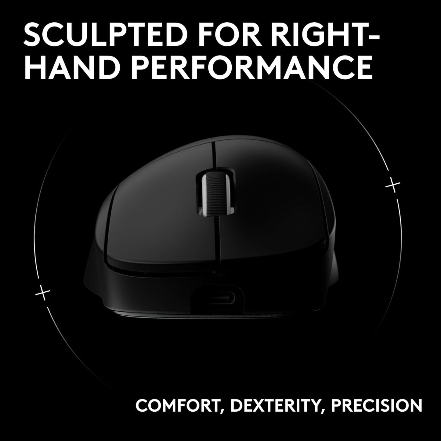 OPEN BOX Logitech G PRO X Superlight 2 DEX Lightspeed Wireless Gaming Mouse, 60g Pro-Grade Lightweight Mouse with 5 Programmable Buttons, 44k DPI Sensor, USB-C Charging, for PC/Mac - Black
