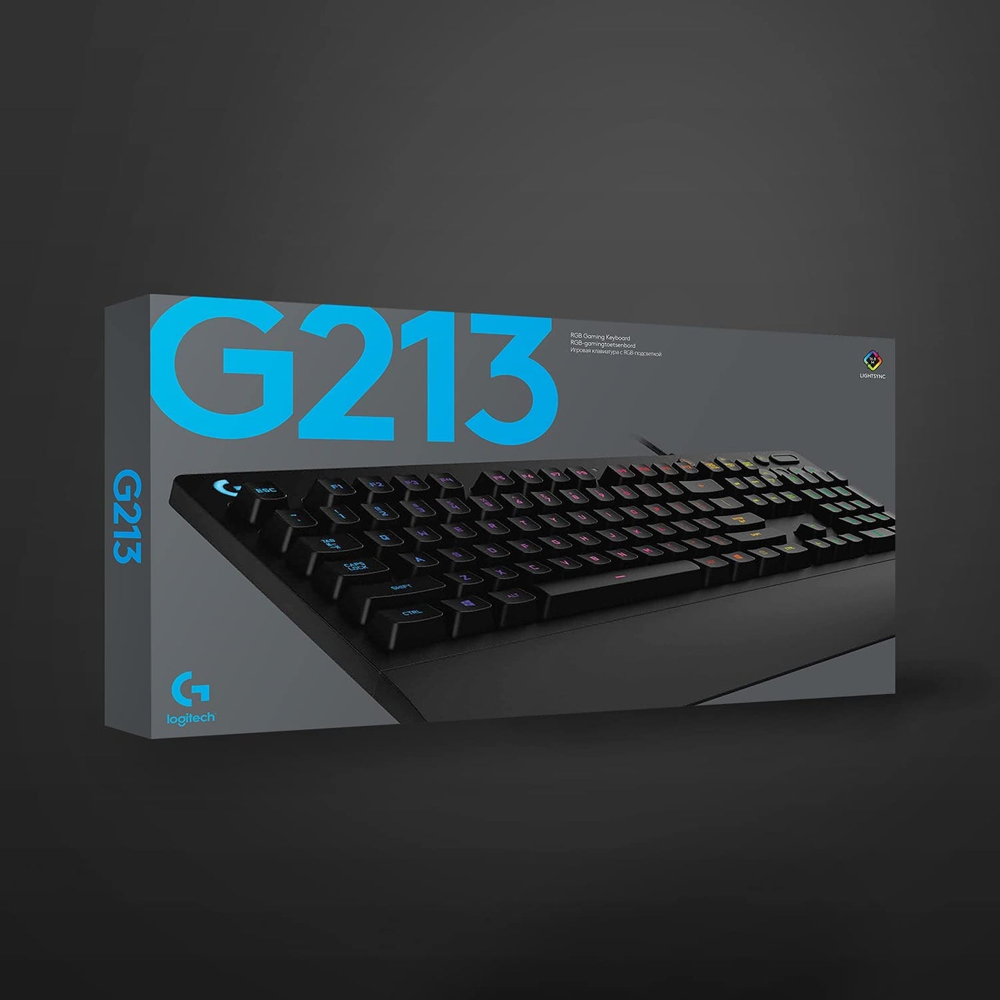OPEN BOX Logitech G G213 Prodigy USB Gaming Keyboard with LIGHTSYNC RGB Backlit Keys, Spill-Resistant, Customizable Keys, Dedicated Multi-Media Keys (Black)
