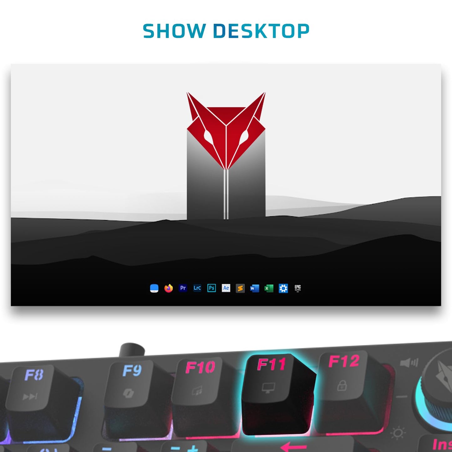 OPEN BOX EvoFox Katana X2 TKL Mechanical Gaming Keyboard | 3‑Pin Replaceable Switches, Dynamic Backlighting, All Keys Anti‑Ghosting, Volume Knob, Copilot, Xbox Gamebar, Screenshot & More (Black)