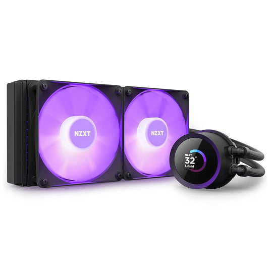 OPEN BOX NZXT Kraken 240 RGB 240mm CPU Liquid Cooler/AIO with with LCD Display and RGB Fans - Black, Support Intel Socket : LGA 1700, 1200/115X | AMD Socket : AM4, AM5