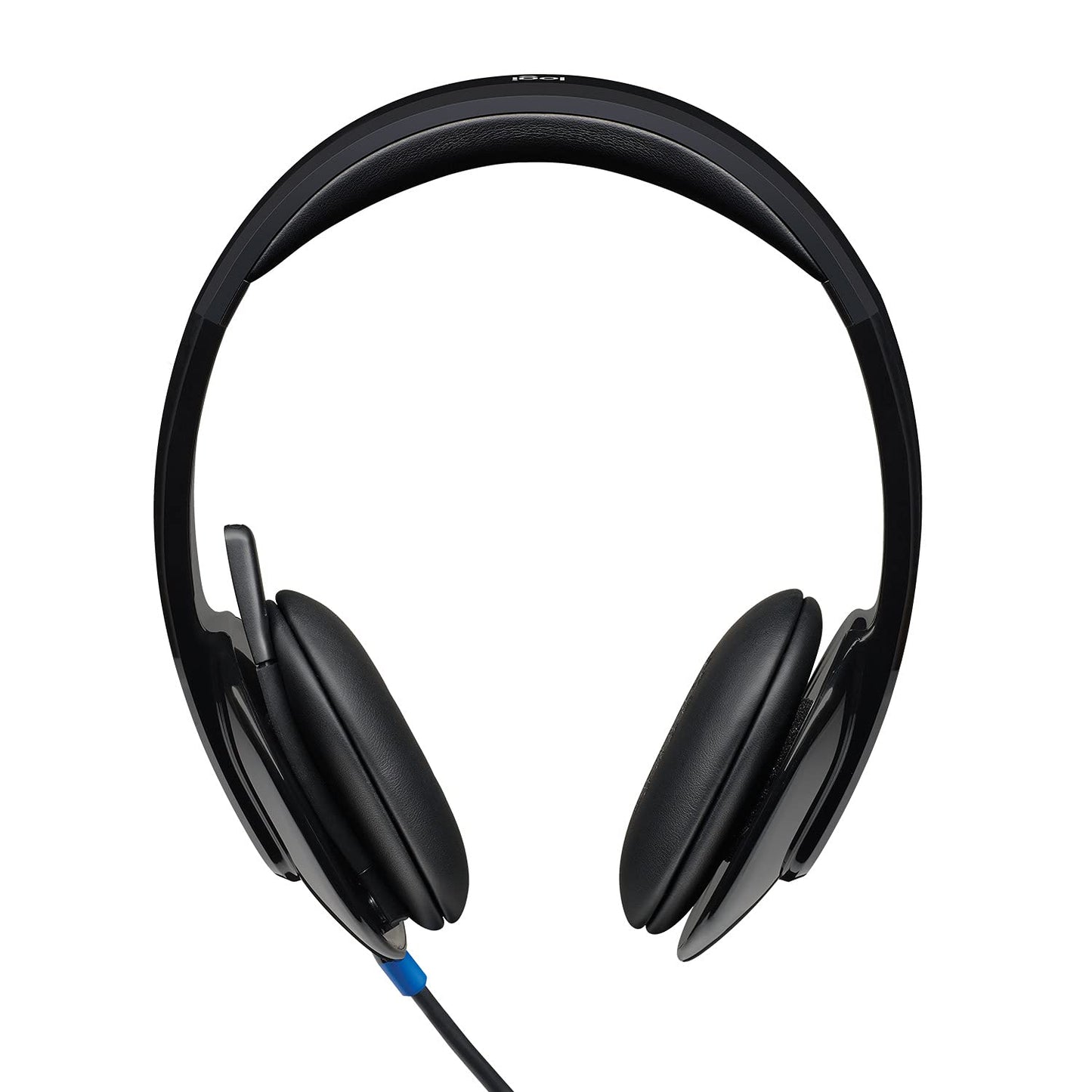 OPEN BOX Logitech H540 Stereo Wired Headphones On Ear Headphones With Mic With Noise-Cancelling Usb, On Ear Controls, Mute Indicator Light, Pc/Mac/Laptop - (Black)