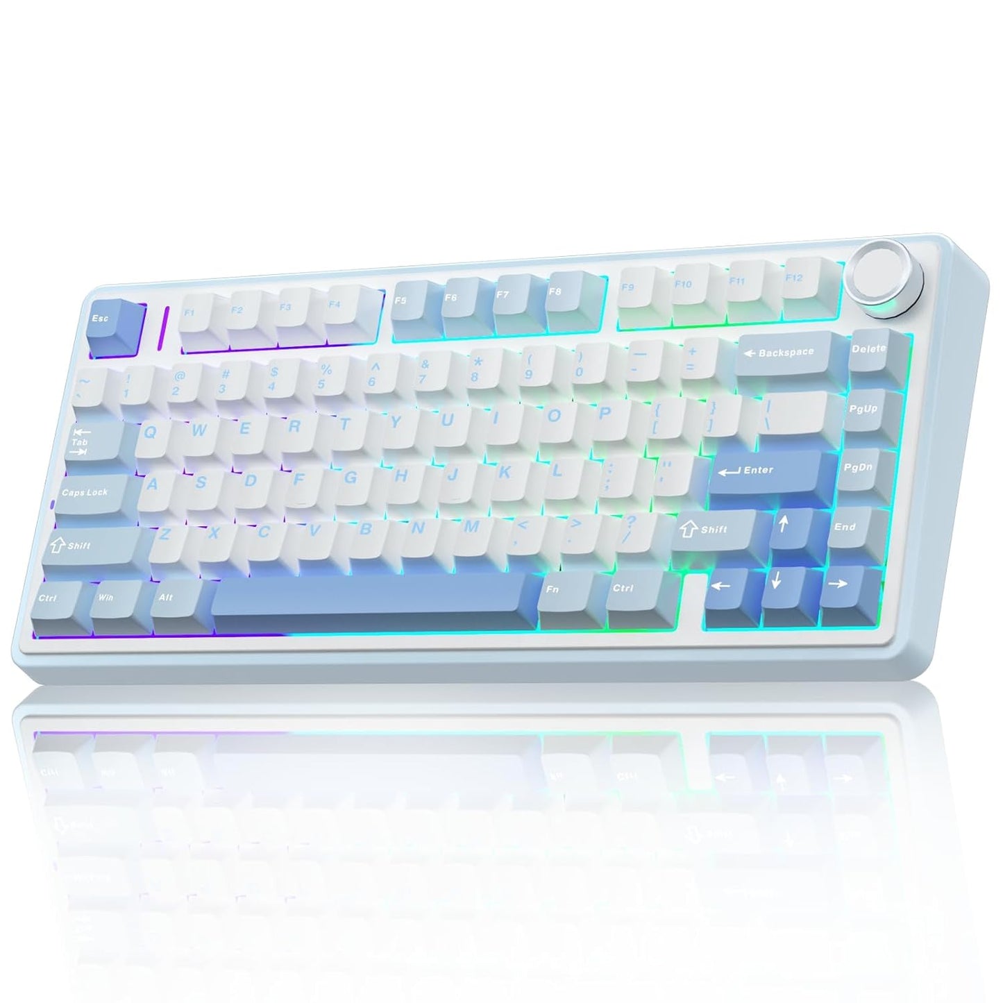 OPEN BOX AULA F75 75% Wireless Mechanical Keyboard | Hot Swappable | Pre-lubed Linear Switches | RGB Backlit | 2.4GHz/Type-C/Bluetooth Gaming Keyboard