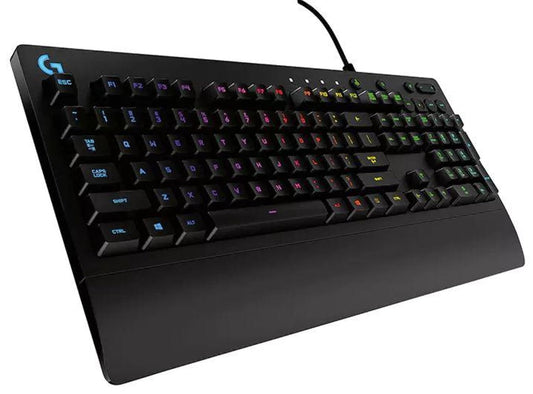 OPEN BOX Logitech G G213 Prodigy USB Gaming Keyboard with LIGHTSYNC RGB Backlit Keys, Spill-Resistant, Customizable Keys, Dedicated Multi-Media Keys (Black)