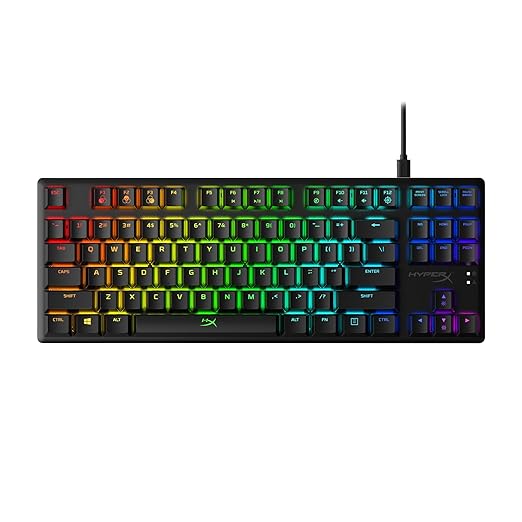 OPEN BOX HyperX Alloy Origins Core Tenkeyless USB Mechanical Gaming Keyboard with Software Controlled Light & Macro Customization, Compact Form Factor, Tactile Switch