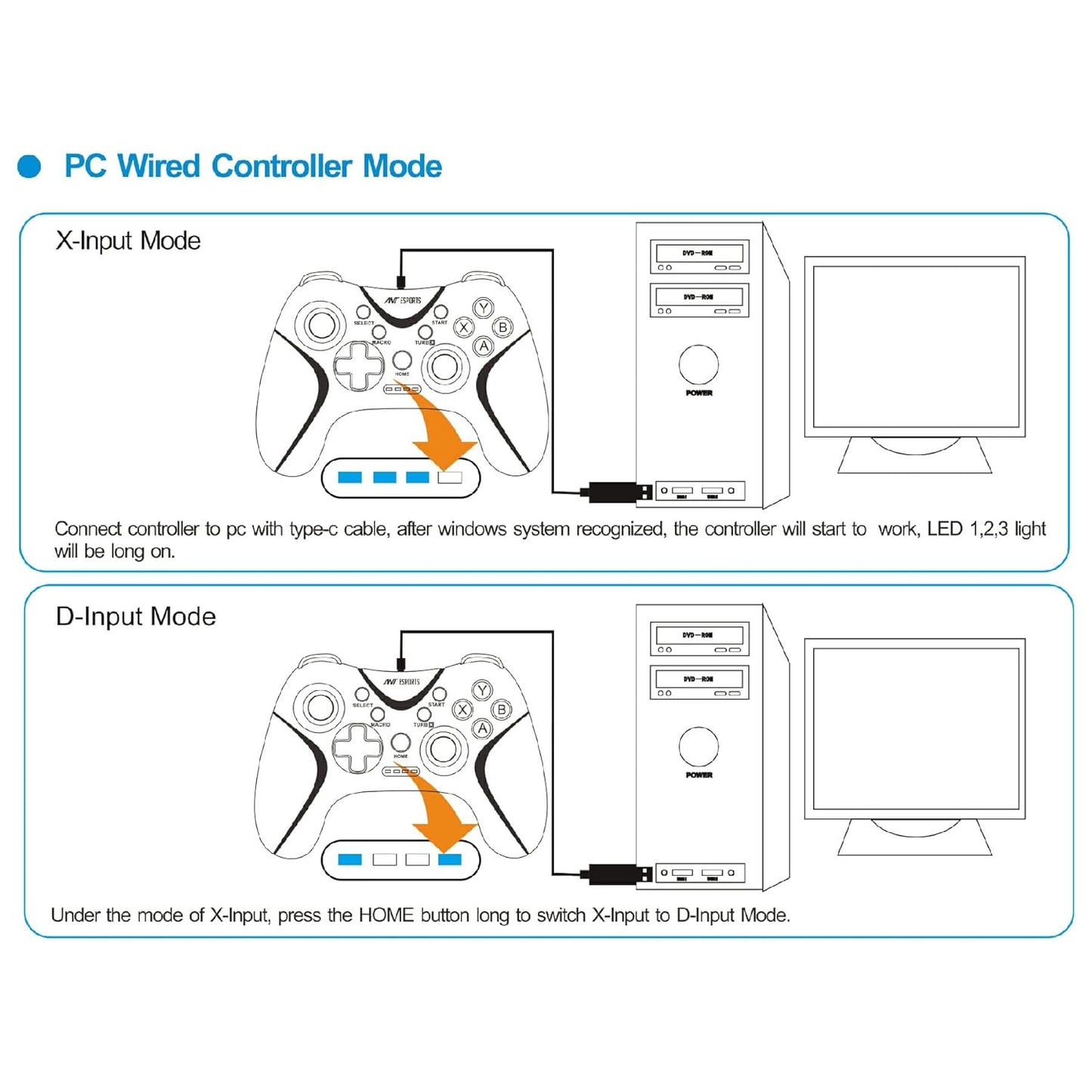 OPEN BOX Ant Esports GP325 Wireless Gamepad, Android/Windows/macOS/Switch, Bluetooth Mobile Gaming Controller Gamepad for XBox Cloud Gaming and PS