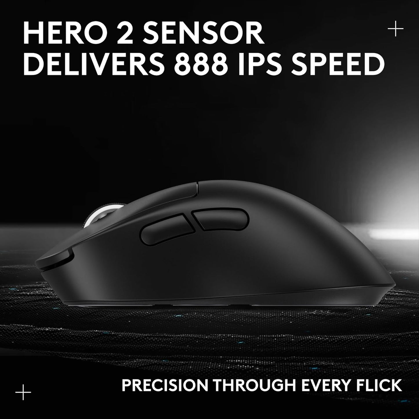 OPEN BOX Logitech G PRO X Superlight 2 DEX Lightspeed Wireless Gaming Mouse, 60g Pro-Grade Lightweight Mouse with 5 Programmable Buttons, 44k DPI Sensor, USB-C Charging, for PC/Mac - Black