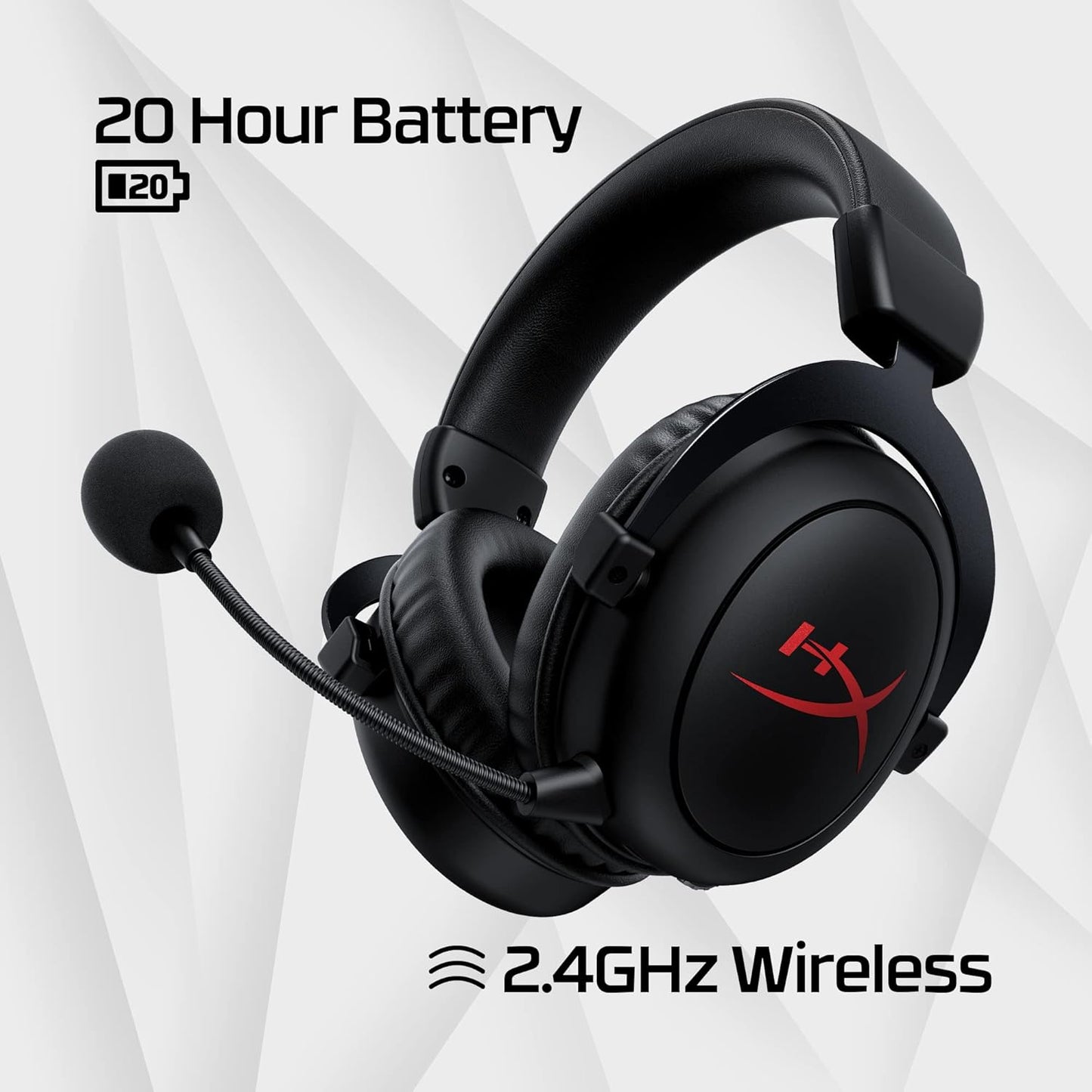 OPEN BOX HyperX Cloud Core Wireless Gaming On Ear Headset with DTS Headphone:X Spatial Audio (Black)