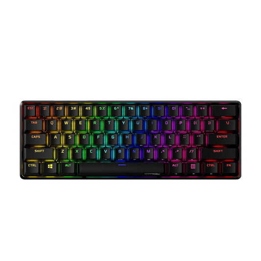 OPEN BOX HyperX Alloy Origins 60 - USB-C Mechanical Gaming Keyboard - Ultra Compact 60% Form Factor - (Aqua Switch) - Double Shot Pbt Keycaps - RGB Led Backlit - Ngenuity Software Compatible