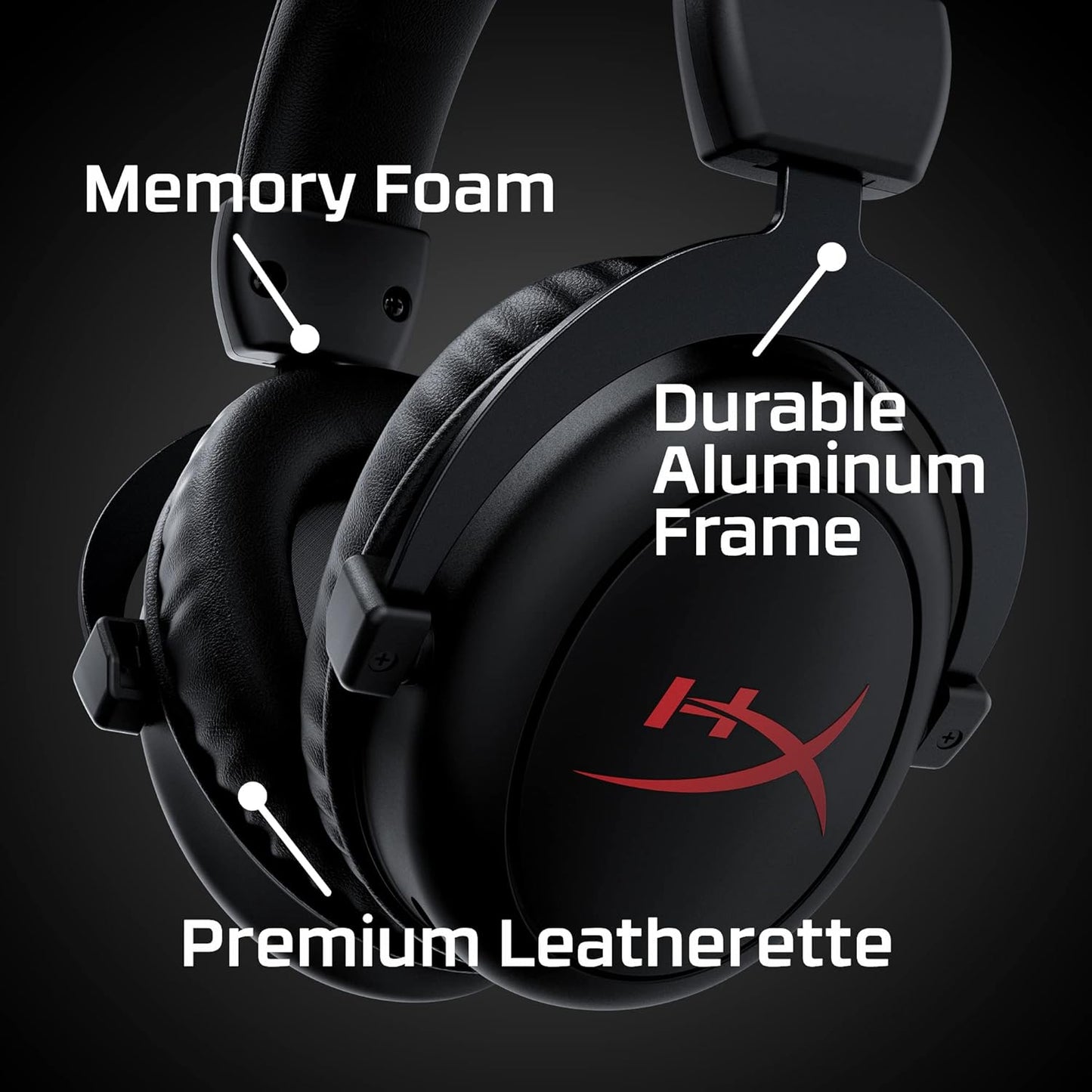 OPEN BOX HyperX Cloud Core Wireless Gaming On Ear Headset with DTS Headphone:X Spatial Audio (Black)