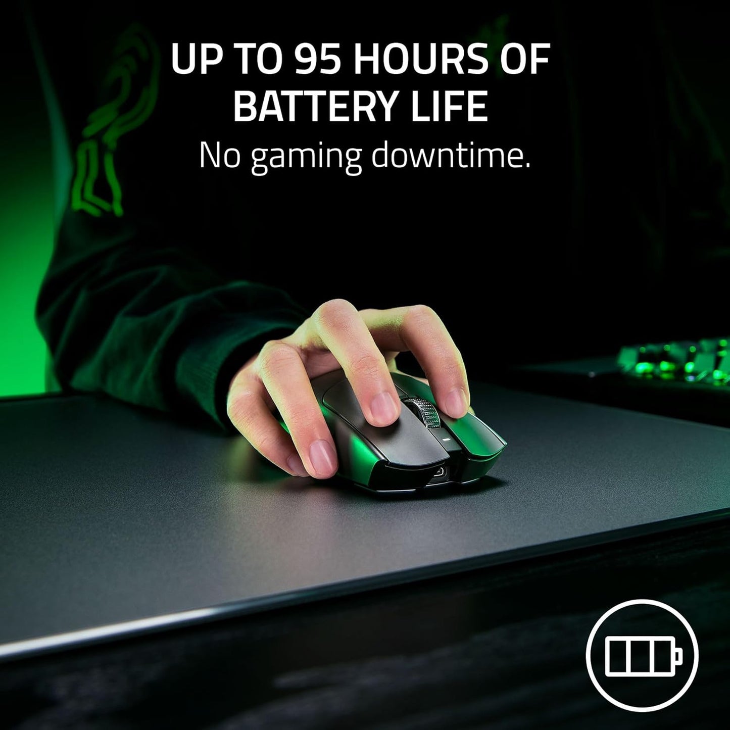 OPEN BOX Razer Viper V3 Pro Wireless Esports Gaming Mouse: Symmetrical - 54g Lightweight - 8K Polling - 35K DPI Optical Sensor - Gen3 Optical Switches - 8 Programmable Buttons - 95 Hr Battery - Black