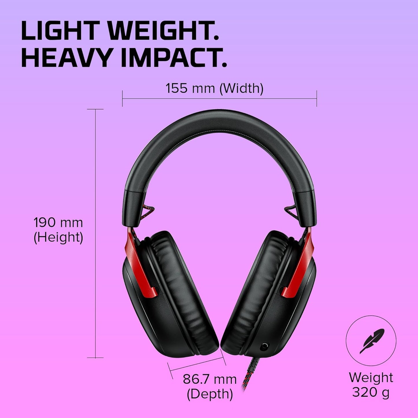 OPEN BOX HyperX Cloud Iii – Wired Gaming Over Ear Headset, Pc, Ps5, Xbox Series X|S, Angled 53Mm Drivers, DTS, Memory Foam, Durable Frame, Ultra-Clear 10Mm Mic, USB-C, USB-A, 3.5Mm