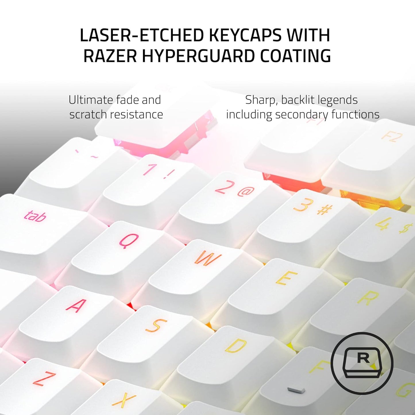 SEALED PACK Razer DeathStalker V2 Pro - Wireless Low Profile Optical Gaming Keyboard White Edition