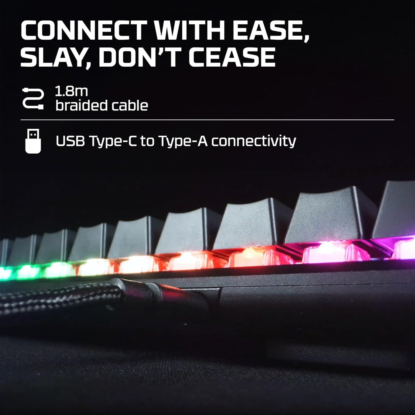 OPEN BOX HyperX Alloy Origins 60 - USB-C Mechanical Gaming Keyboard - Ultra Compact 60% Form Factor - (Aqua Switch) - Double Shot Pbt Keycaps - RGB Led Backlit - Ngenuity Software Compatible