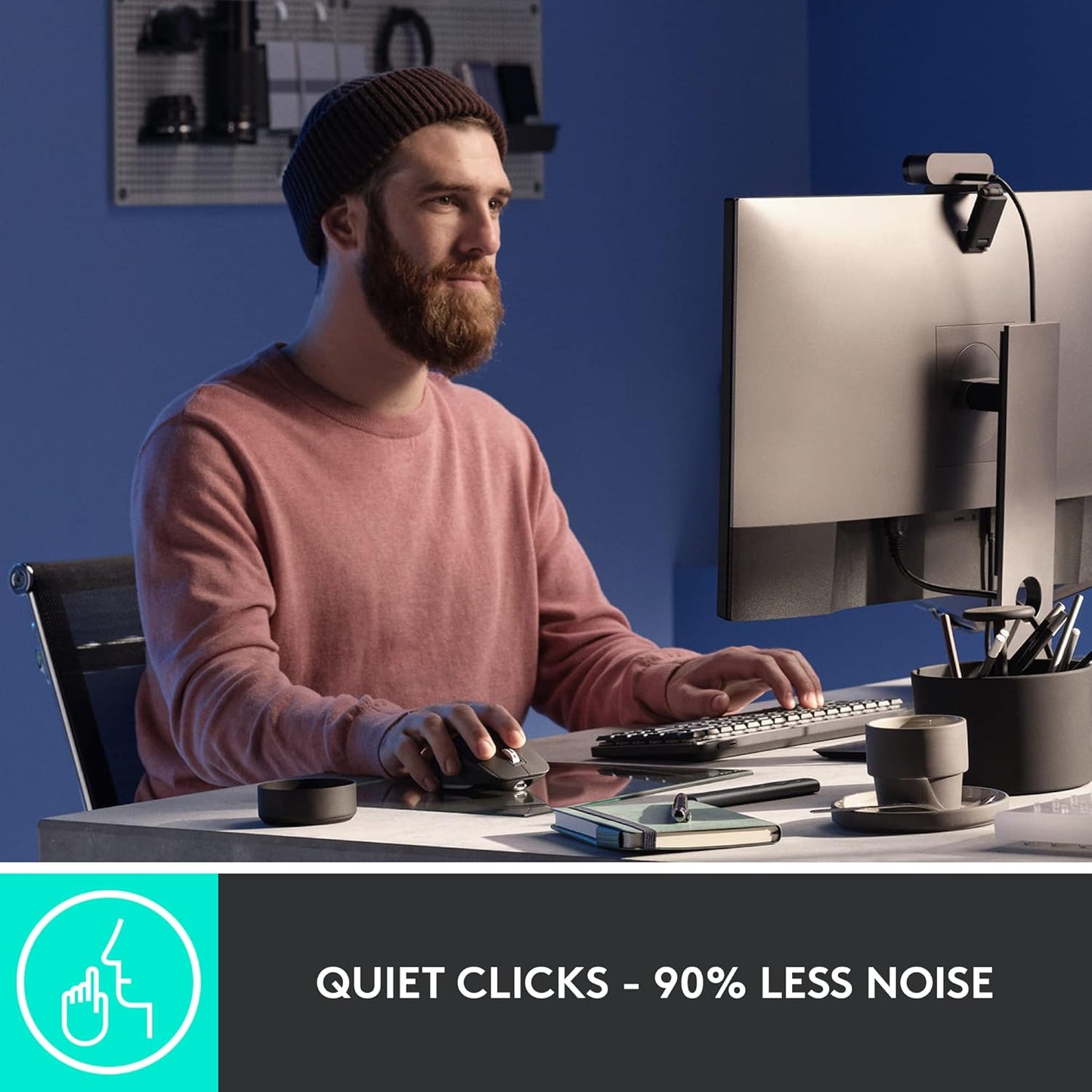 OPEN BOX Logitech MX Master 3S - Wireless Performance Mouse with Ultra-Fast Scrolling, Ergo, 8K DPI, Track on Glass, Quiet Clicks, USB-C, Bluetooth -Graphite