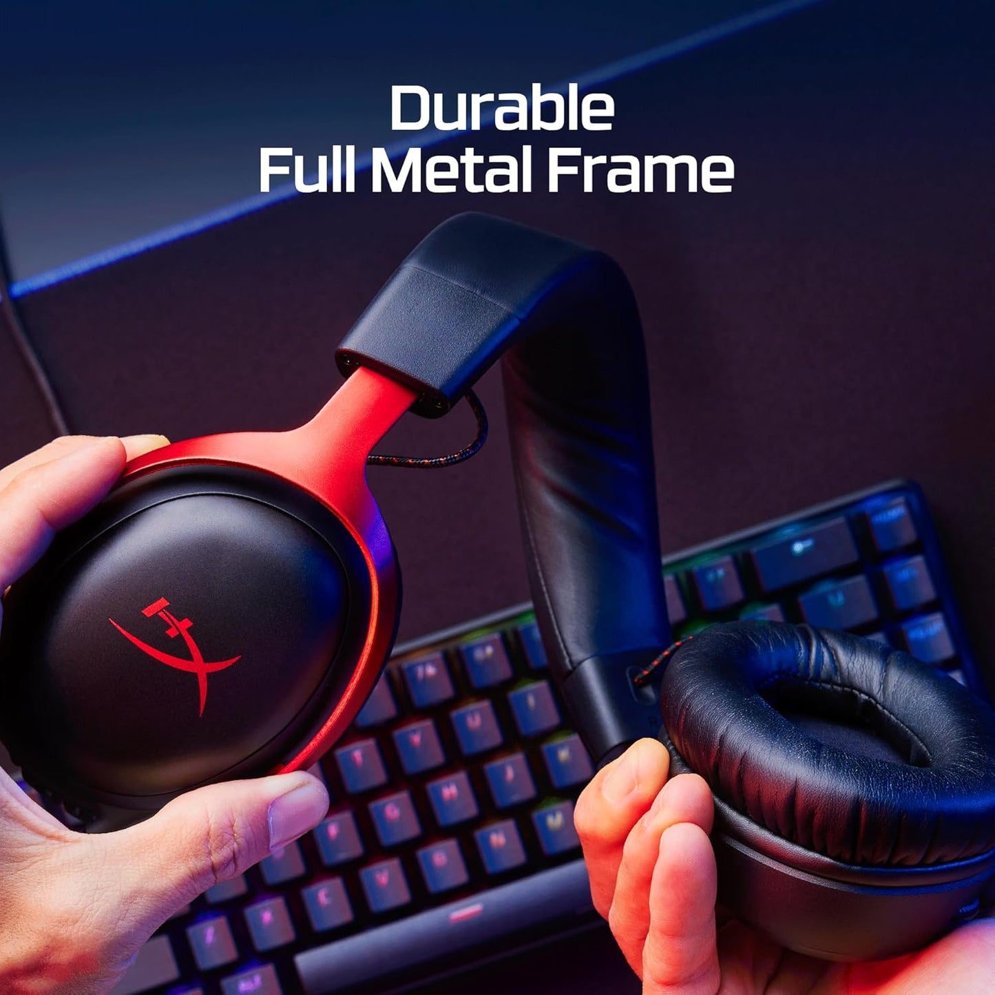 OPEN BOX HyperX Cloud Iii – Wired Gaming Over Ear Headset, Pc, Ps5, Xbox Series X|S, Angled 53Mm Drivers, DTS, Memory Foam, Durable Frame, Ultra-Clear 10Mm Mic, USB-C, USB-A, 3.5Mm