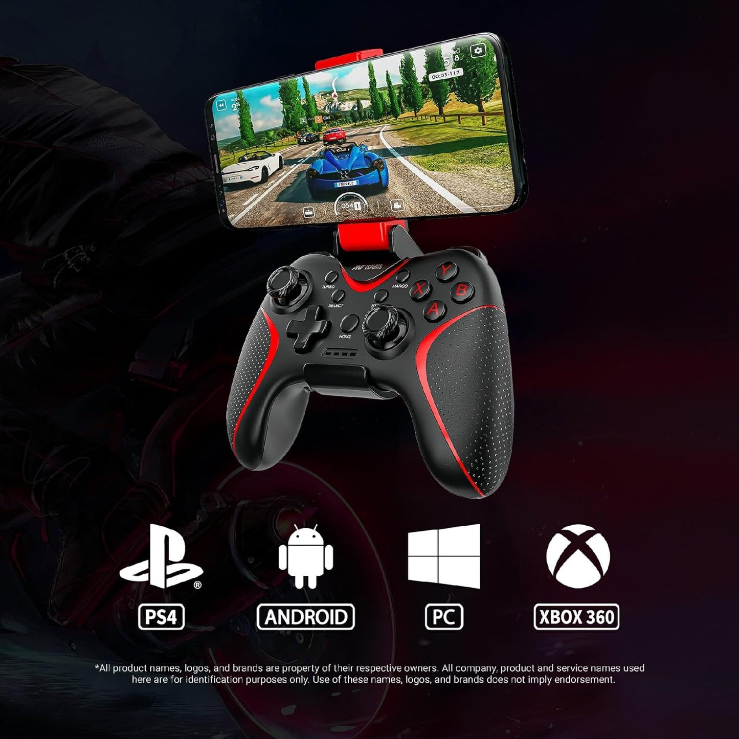 OPEN BOX Ant Esports GP325 Wireless Gamepad, Android/Windows/macOS/Switch, Bluetooth Mobile Gaming Controller Gamepad for XBox Cloud Gaming and PS
