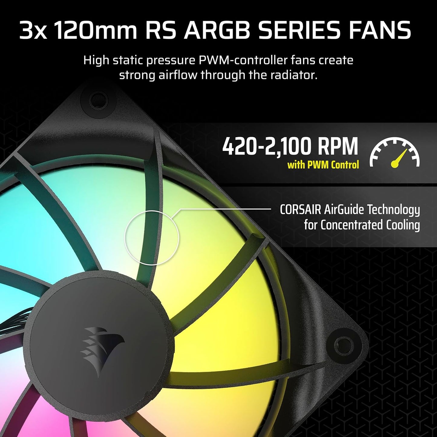 SEALED PACK Corsair Nautilus ARGB Liquid CPU Cooler 360mm AIO Low-Noise Direct Motherboard Connection Daisy-Chain Intel LGA 1851/1700, AMD AM5/AM4 3X RS120 ARGB Fans Included Black