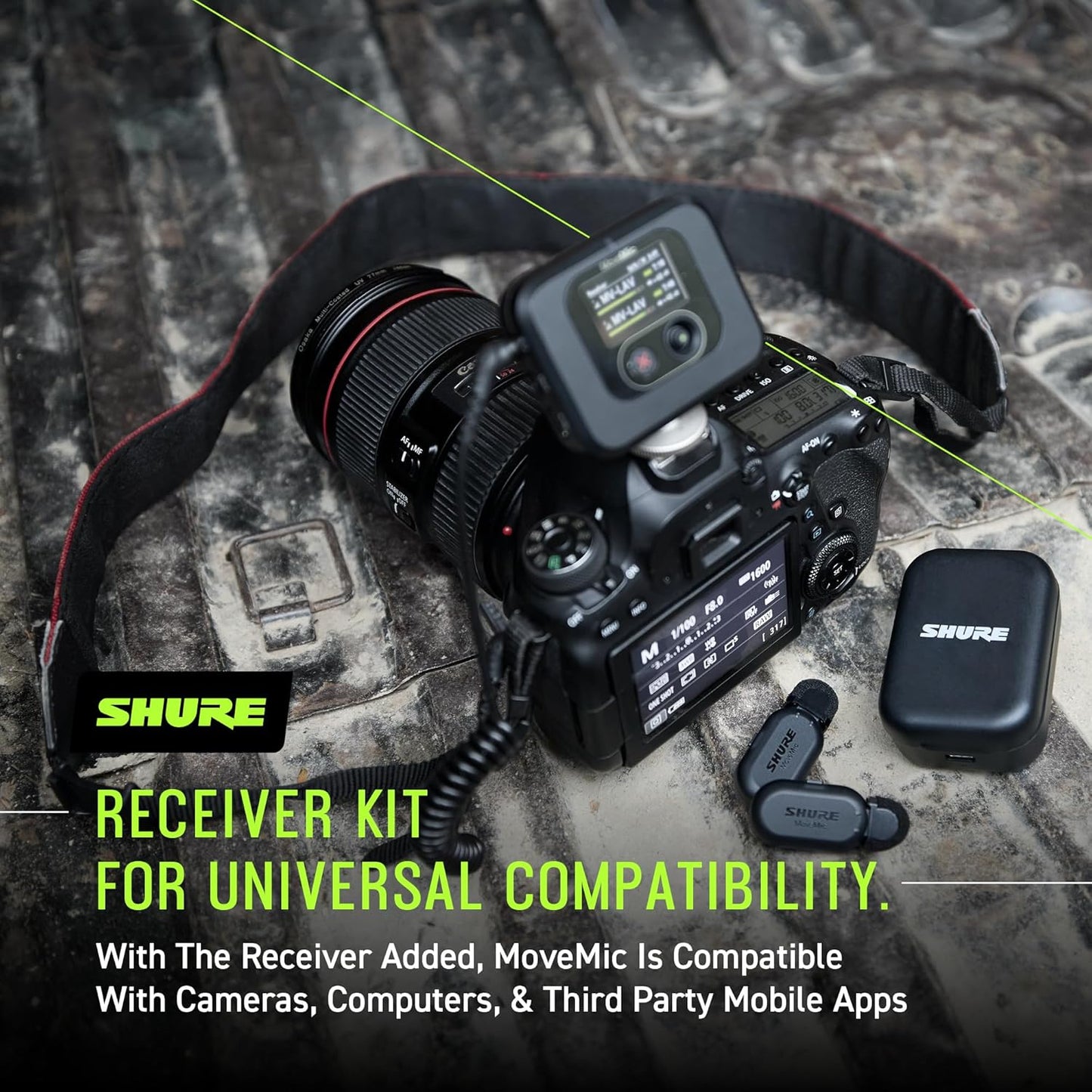 OPEN BOX Shure MoveMic One - Pro Direct to Phone Wireless Lavalier Microphone