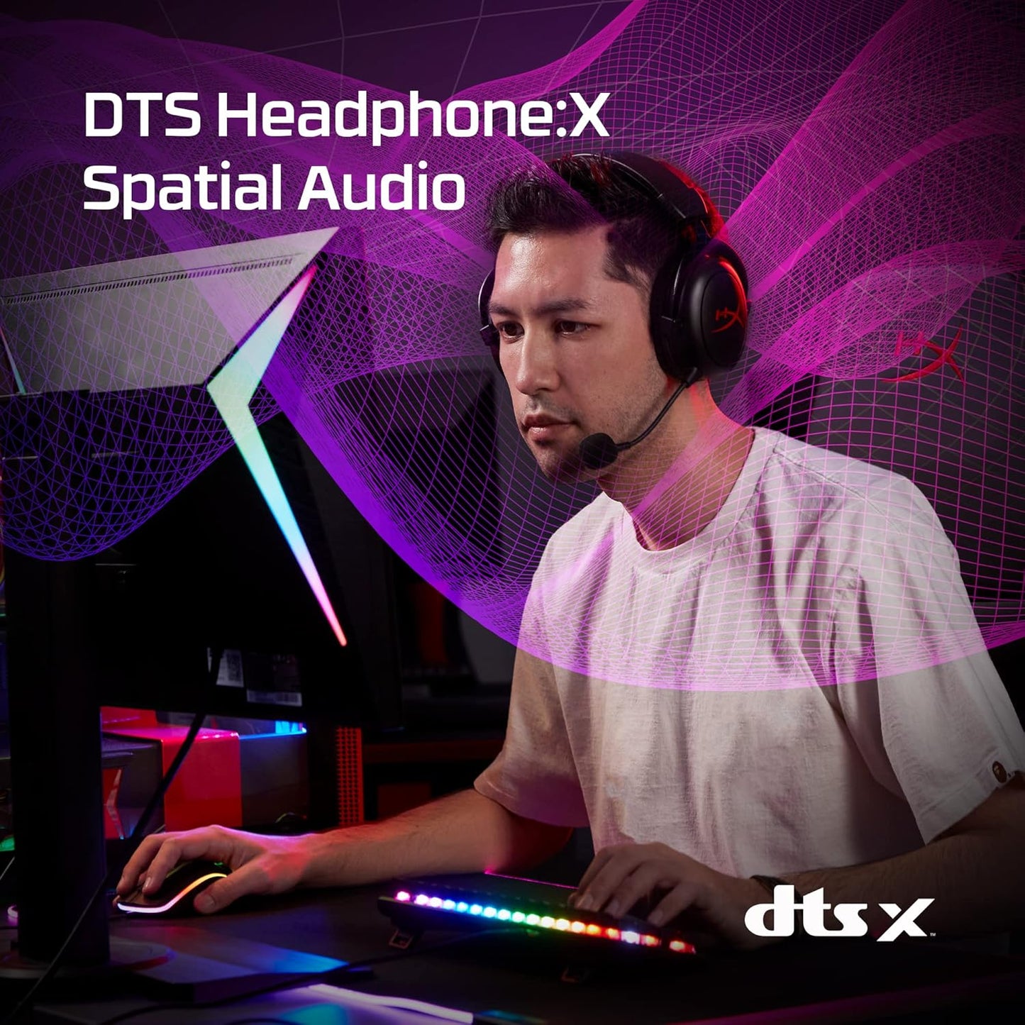 OPEN BOX HyperX Cloud Core Wireless Gaming On Ear Headset with DTS Headphone:X Spatial Audio (Black)