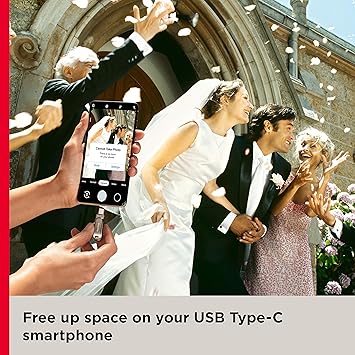 SanDisk Ultra Dual Drive Luxe USB_c Type-C 512GB, OTG, Upto 400MB/S, Pendrive, Silver, 5Y Warranty