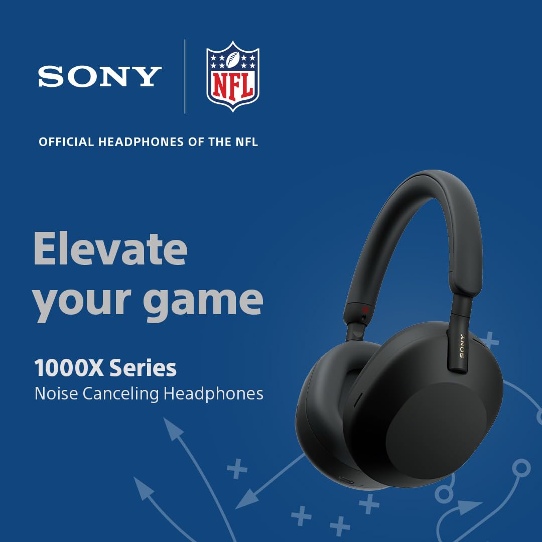 SEALED PACK Sony WH-1000XM5 Best Active Noise Cancelling Wireless Bluetooth Over Ear Headphones with Mic for Clear Calling,Battery Life 30 Hours