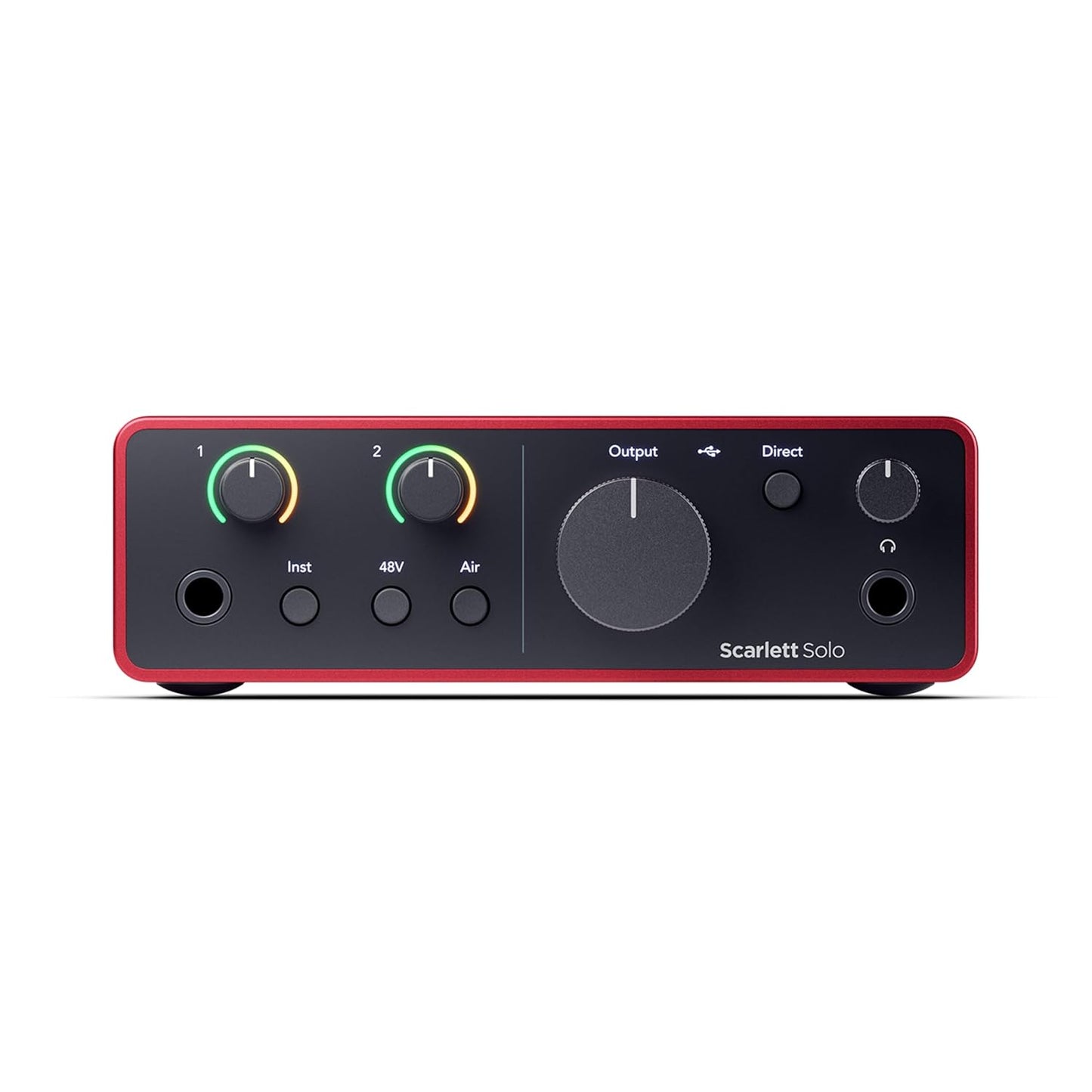 OPEN BOX Focusrite Scarlett Solo 4th Gen USB Audio Interface, for the Guitarist, Vocalist, or Producer — High-Fidelity, Studio Quality Recording