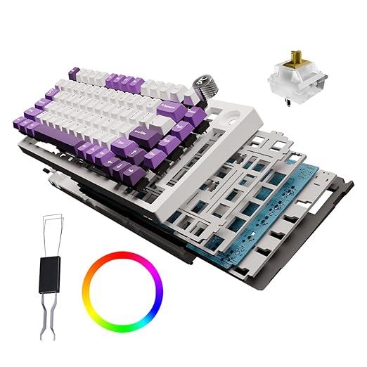 OPEN BOX OPEN BOX Kreo Swarm 75% Wireless Mechanical Keyboard, Wireless Gaming Keyboard with 5-pin Hot Swap PCB and 5 Layers Sound Absorption