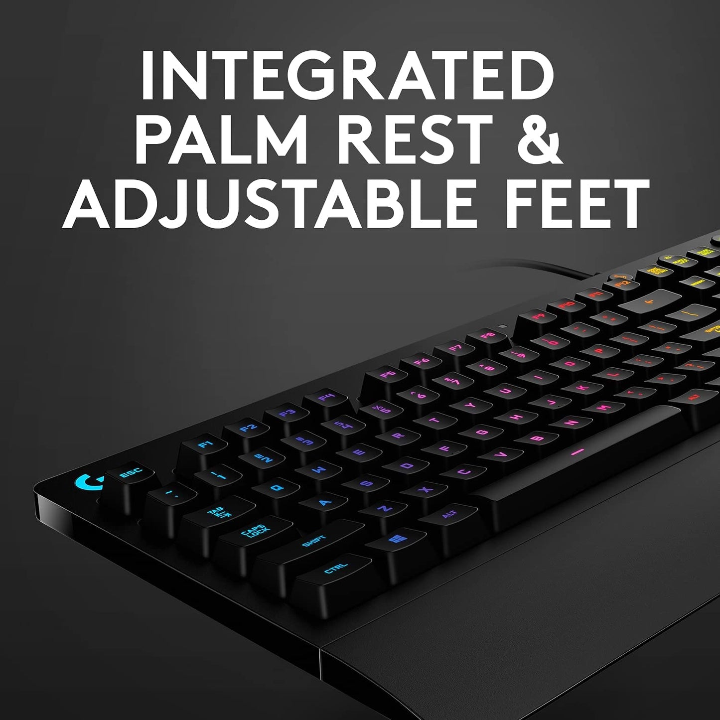 OPEN BOX Logitech G G213 Prodigy USB Gaming Keyboard with LIGHTSYNC RGB Backlit Keys, Spill-Resistant, Customizable Keys, Dedicated Multi-Media Keys (Black)