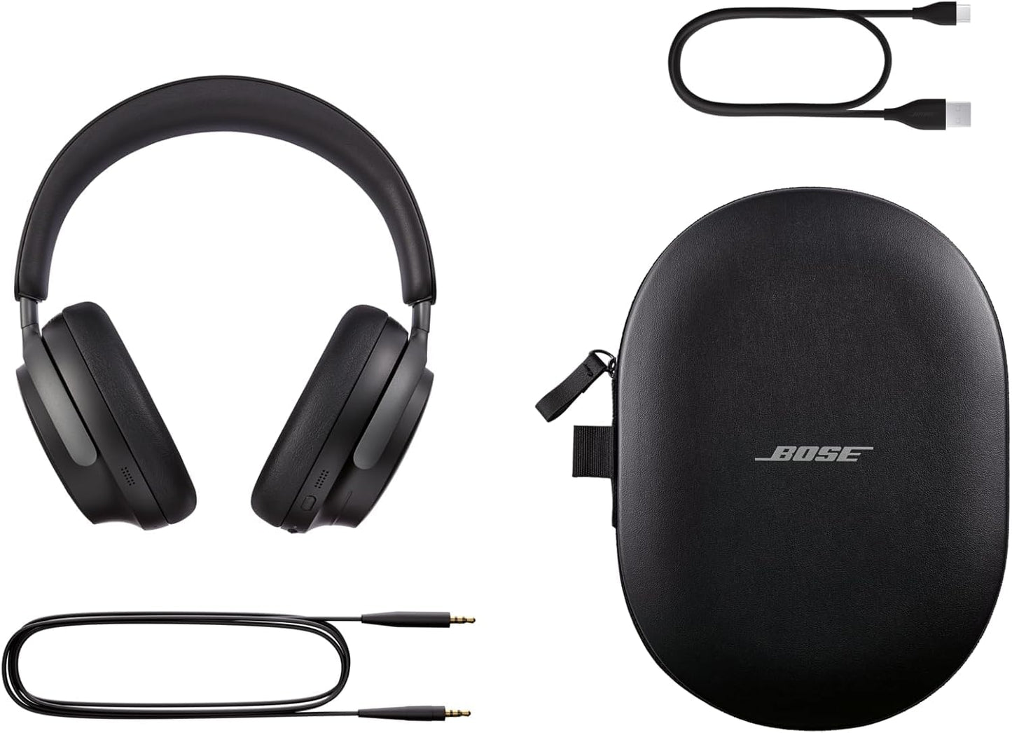 OPEN BOX Bose New Quietcomfort Ultra Wireless Noise Cancelling in Ear Headphones with Spatial Audio, Over Ear Headphones with Mic, Up to 24 Hours of Battery Life