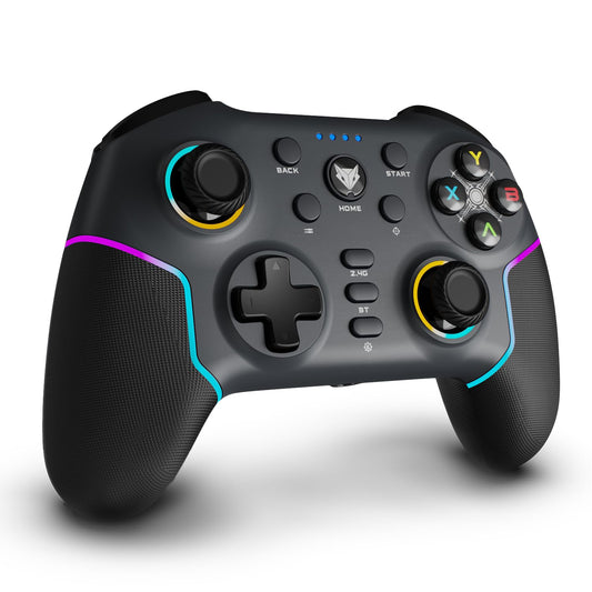 OPEN BOX EvoFox Elite X2 Pro Gaming Controller for PC, Tri-Mode 2.4G/BT/Wired Gamepad, HallSense Magnetic Triggers&Joysticks, 1000Hz Polling, RGB, Replaceable JoySticks,Turbo Mode, 16h Battery(Black