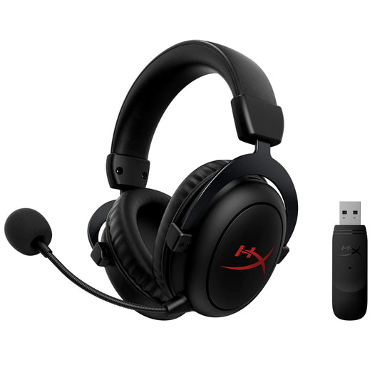 OPEN BOX HyperX Cloud Core Wireless Gaming On Ear Headset with DTS Headphone:X Spatial Audio (Black)