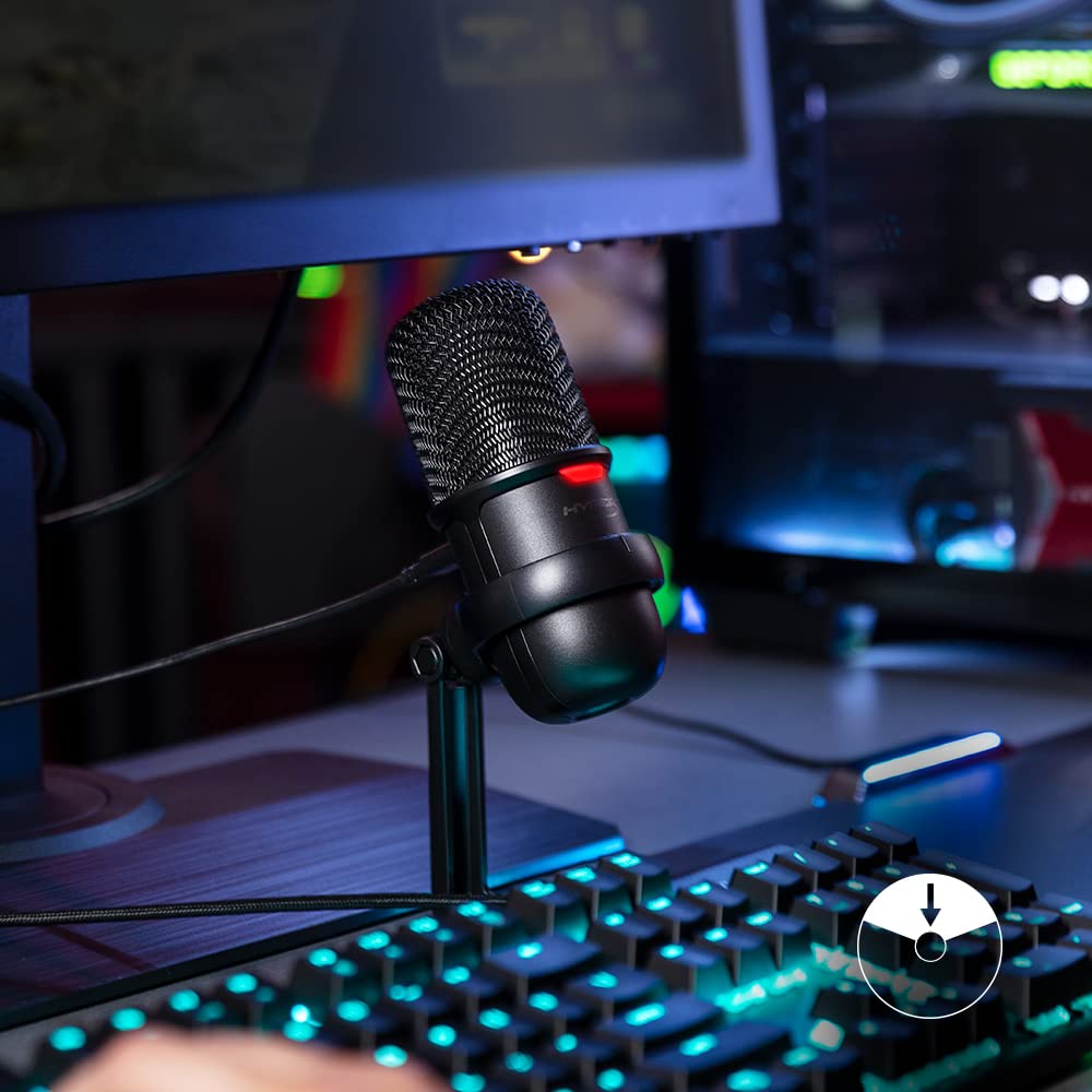 SEALED PACK HyperX Solocast-USB Condenser Gaming Unidirectional Microphone,for Pc,Ps4,and Mac