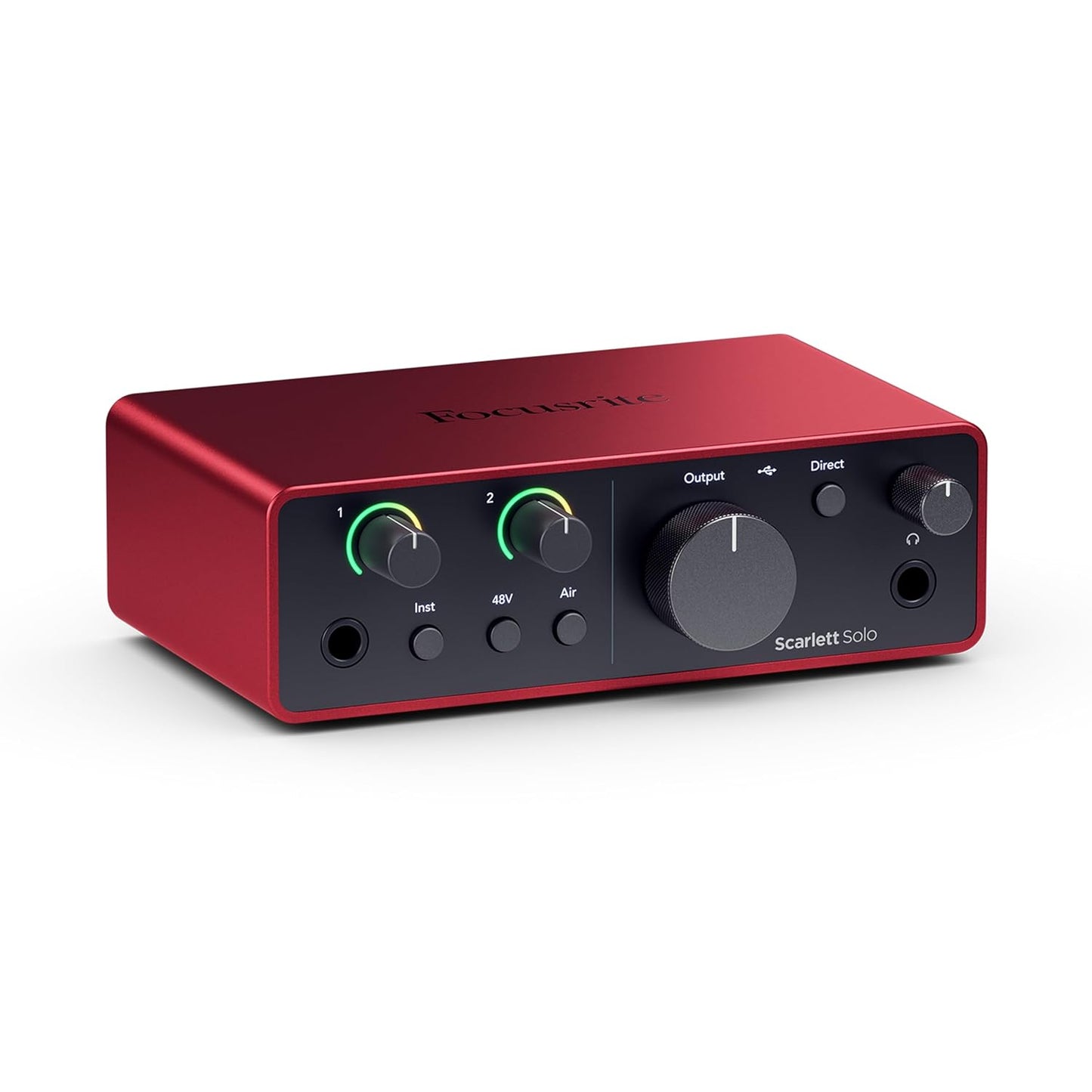OPEN BOX Focusrite Scarlett Solo 4th Gen USB Audio Interface, for the Guitarist, Vocalist, or Producer — High-Fidelity, Studio Quality Recording