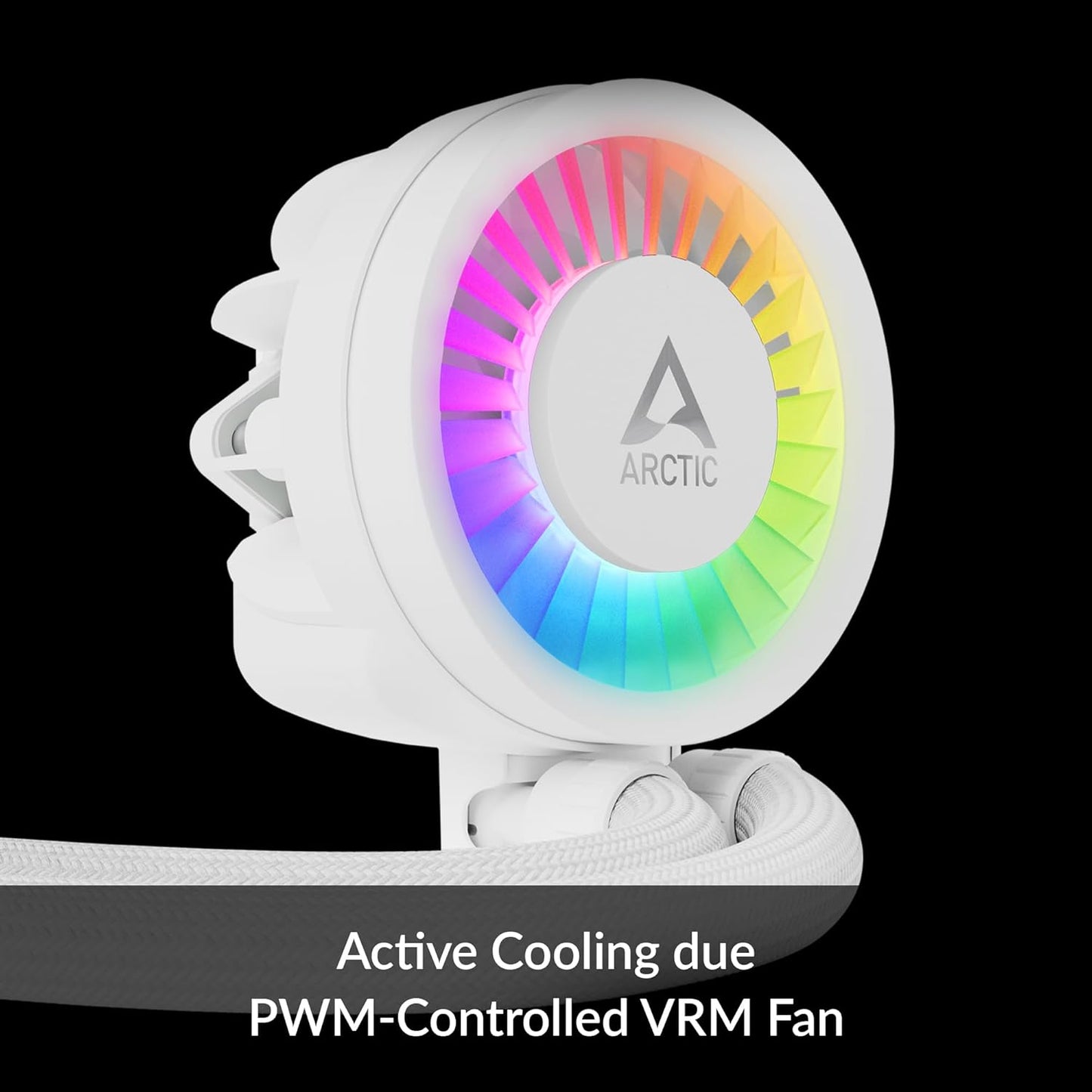 OPEN BOX ARCTIC Liquid Freezer III 360 A-RGB - CPU AIO Water Cooler, Water Cooling PC, Intel & AMD, Efficient PWM-Controlled Pump, Fan: 200–2000 RPM, LGA1851 and LGA1700 Contact Frame - WHITE