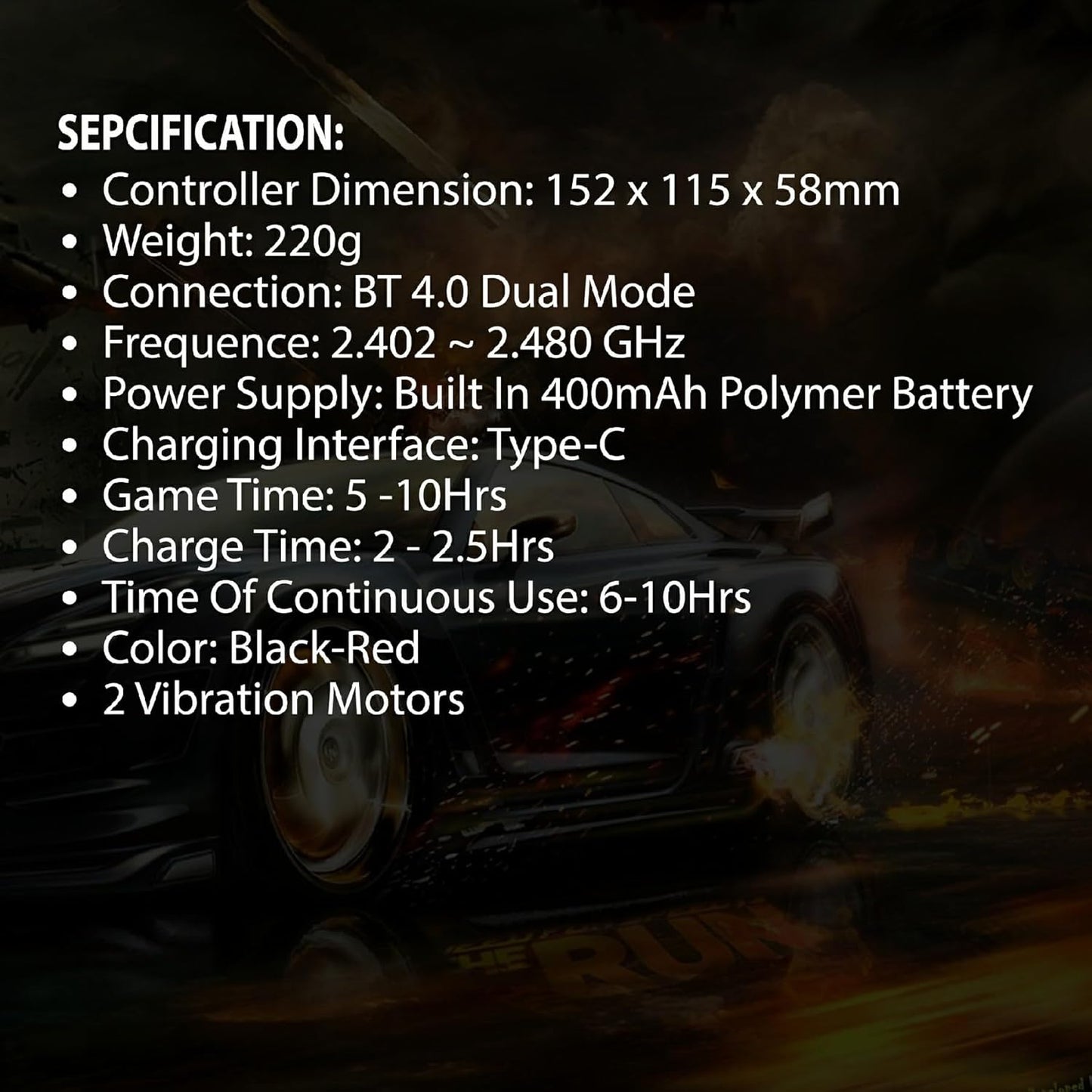 OPEN BOX Ant Esports GP325 Wireless Gamepad, Android/Windows/macOS/Switch, Bluetooth Mobile Gaming Controller Gamepad for XBox Cloud Gaming and PS