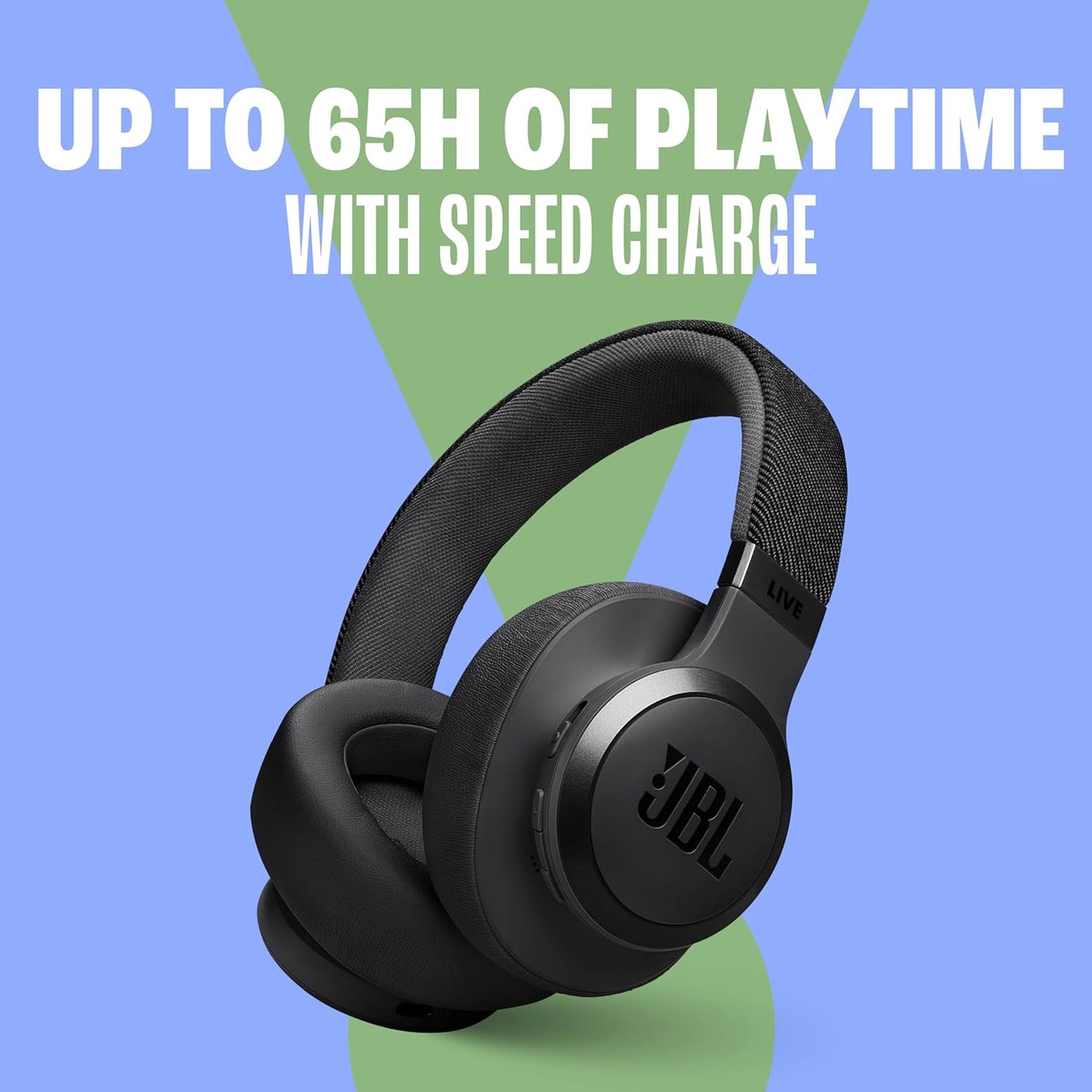 SEALED PACK JBL Live 770NC True Adaptive Noise Cancellation Headphones Wireless Over Ear, Spatial Sound, 65Hrs Playtime, Speed Charge, Multipoint Connect and Personi-Fi 2.0, BT 5.3, Google Fast Pair, Alexa