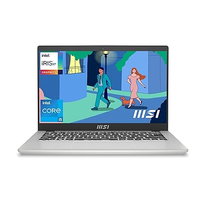 SEALED PACK MSI Modern 14, Intel 12th Gen. i5-1235U, 36CM FHD 60Hz Laptop(8GB/512GB NVMe SSD/Windows 11 Home/MSO 2021/Intel Iris Xe Graphics/Urban Silver)