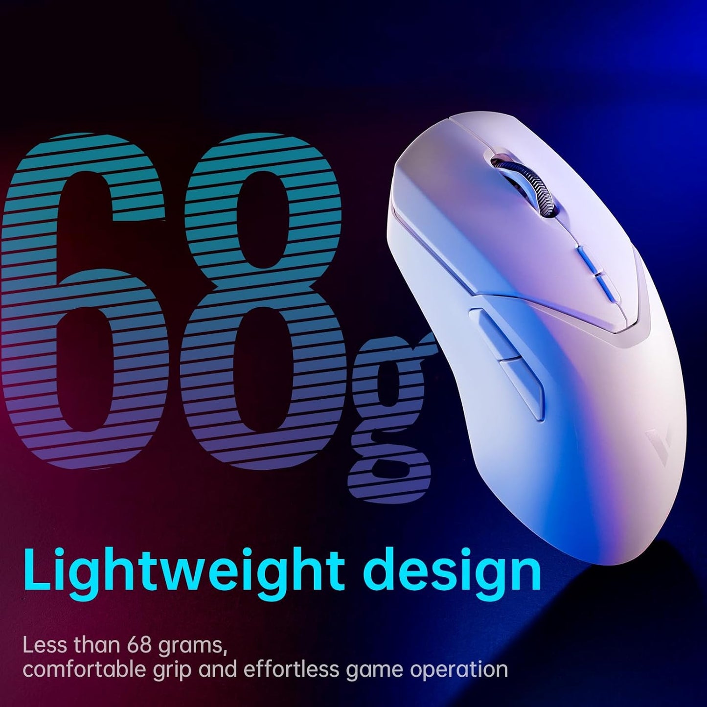 OPEN BOX Rapoo VT9PRO Superlight Wireless Gaming Mouse - PAW 3398 Esports Sensor, 50-26000 DPI, 1K+4K Polling Rate, 1ms Response Time, 68g Lightweight, 10 Buttons, 160H Battery, On Board Memory