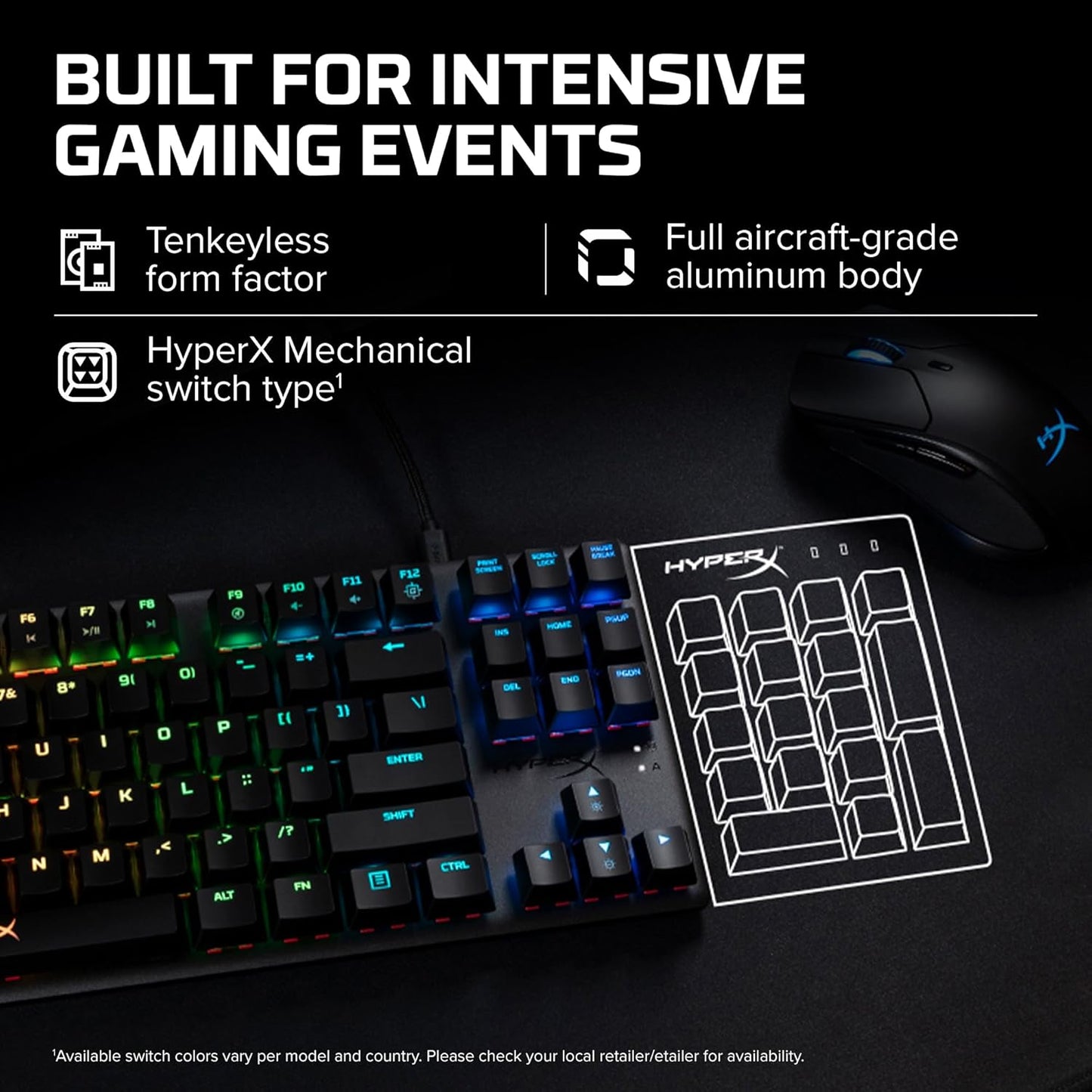 OPEN BOX HyperX Alloy Origins Core Tenkeyless USB Mechanical Gaming Keyboard with Software Controlled Light & Macro Customization, Compact Form Factor, Tactile Switch