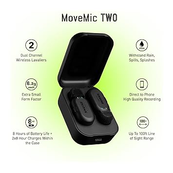 OPEN BOX Shure MoveMic One - Pro Direct to Phone Wireless Lavalier Microphone