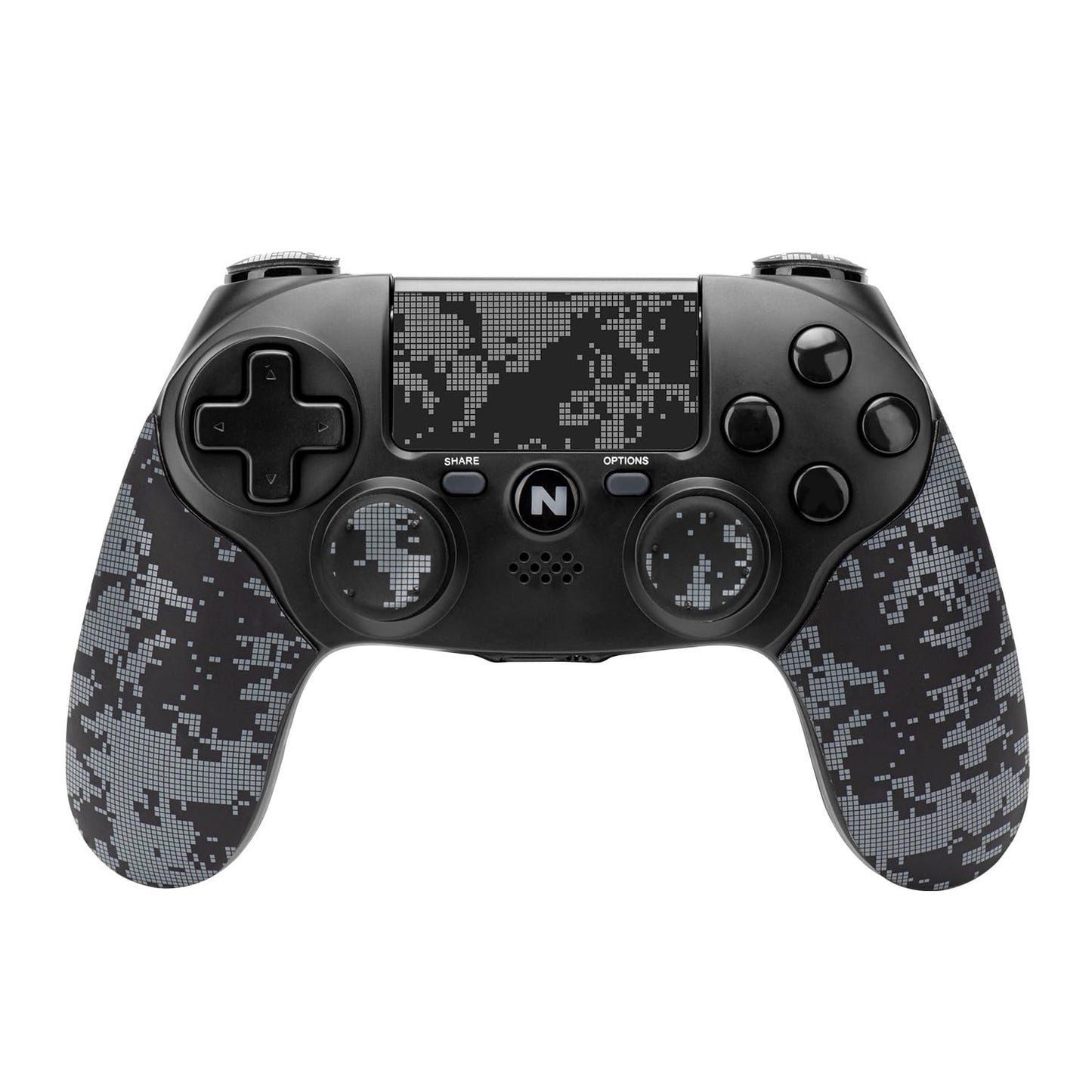 OPEN BOX Nitho ADONIS Wireless Controller for PS4, PC, iOS & Android, PS5 (with PS4 Games Only), Gamepad Joystick with Dual Vibration | 6-Axis Motion Sensor | Touchpad | Built-in Speaker | 3.5 mm Jack - Camo