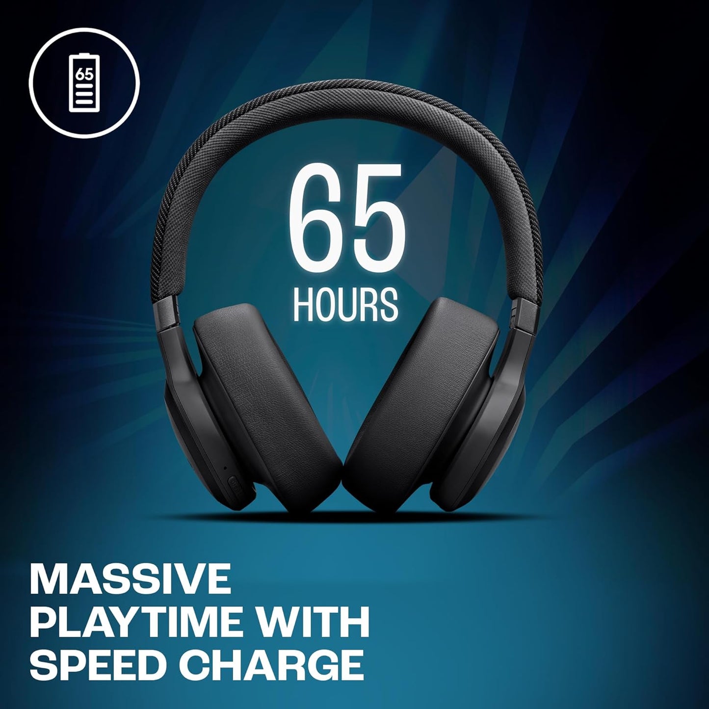 SEALED PACK JBL Live 770NC True Adaptive Noise Cancellation Headphones Wireless Over Ear, Spatial Sound, 65Hrs Playtime, Speed Charge, Multipoint Connect and Personi-Fi 2.0, BT 5.3, Google Fast Pair, Alexa