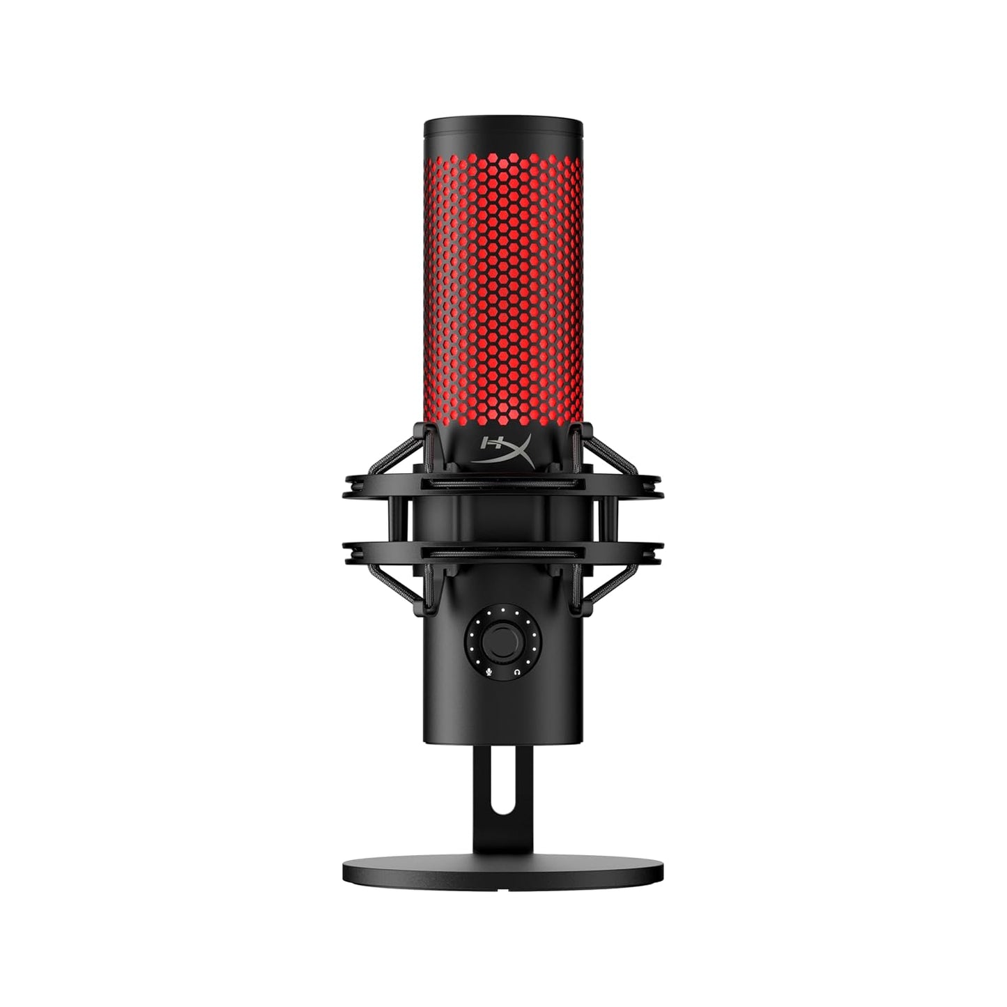 OPEN BOX HyperX QuadCast 2-USB Microphone for Gaming,Streaming and Podcasting,On-Board Controls, LED Lighting, Quick Release Shock Mount and Built-in Arm/Stand Mount,PC,Mac,PS5,PS4,USB-C-Black